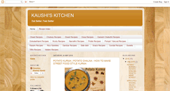 Desktop Screenshot of kaushiskitchen.com